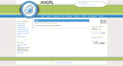Desktop Screenshot of ikhcpl.khcpl.org
