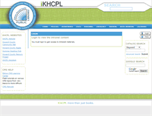 Tablet Screenshot of ikhcpl.khcpl.org